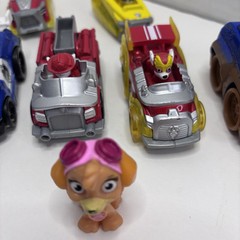 Paw Patrol Die Cast / Plastic Lot Of 9 Chase,Skye, Marshall, Tracker And Rubble