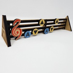 Song of Storms Shadowbox Display Stand Wooden Zelda Link Video Games Ocarina New