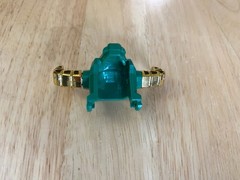 Power Rangers Original Bull Head Green Helmet with Horns Zeo Megazord – Original