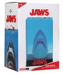 Jaws 3D Movie Poster Statue One Size, Blue