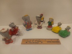 Arby’s 1990 Barbar The Elephant With Other Toys + Ornament