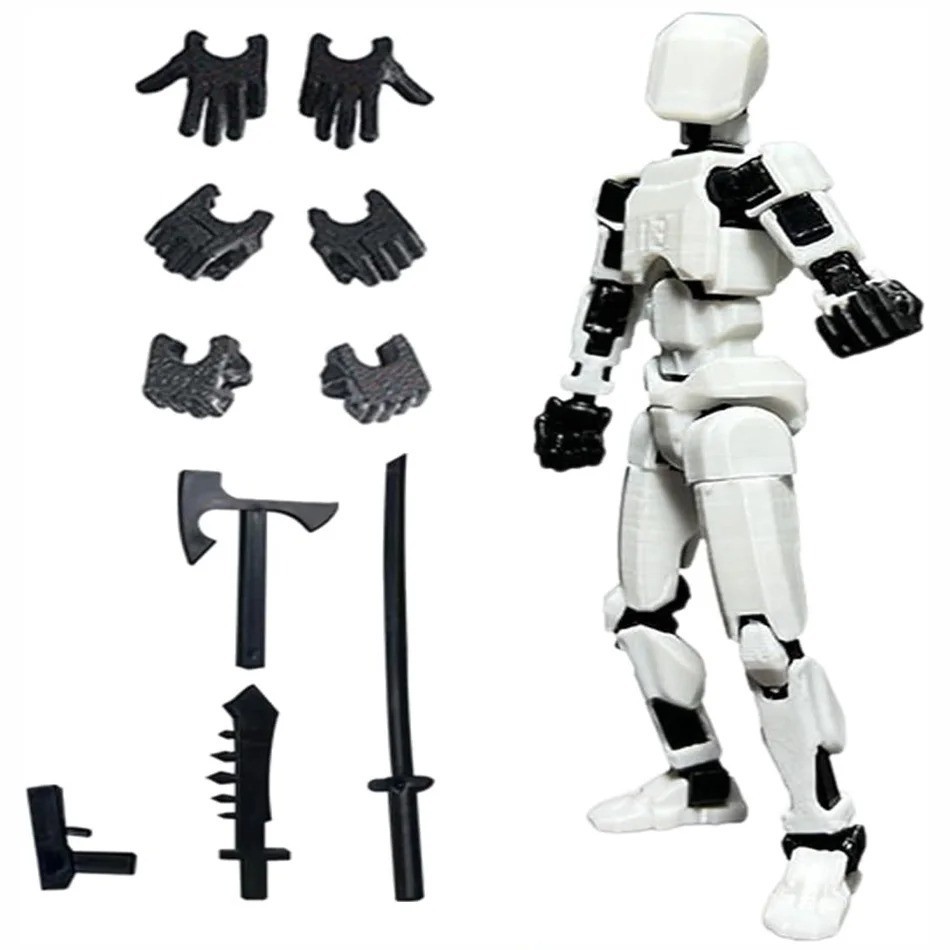 T13 Action Figure,Assembly Completed Dummy Nova Titan Lucky 13 Action Figure 3D
