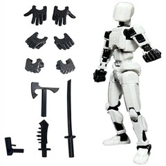 T13 Action Figure,Assembly Completed Dummy Nova Titan Lucky 13 Action Figure 3D