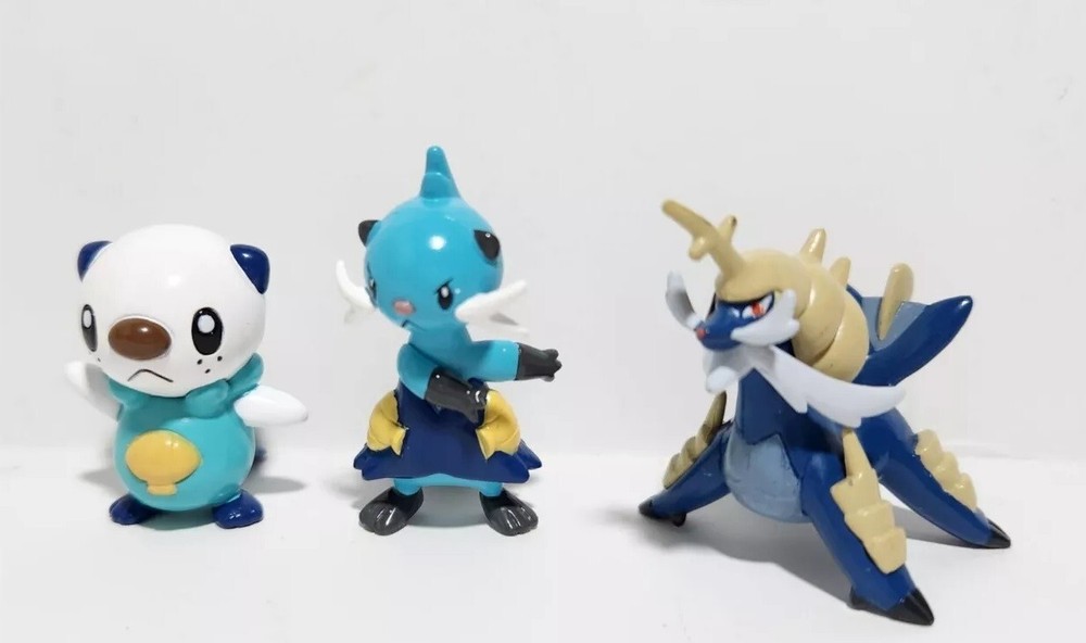 Pokemon Oshawott, Dewott & Samurott Tomy Officially Licensed Toy Lot – New