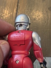 Soma 1994 Sonic Ranger Blue Green Red Chrome Light Up eyes 4″ – Untested W Acc