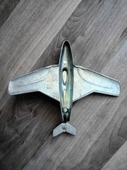 Vintage Metal TBX Plane Fighter Jet Toy Military Airplane