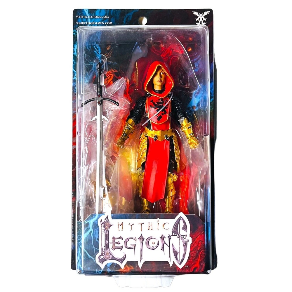 Mythic Legions Faustia Siege at Bjorngar Figure Red Gold Leodysseus FAST SHIP