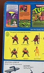 Teenage Mutant NInja Turtles TMNT GENGHIS FROG 1988 Playmates MOC SEE DESCRIPT.
