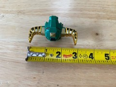 Power Rangers Original Bull Head Green Helmet with Horns Zeo Megazord – Original