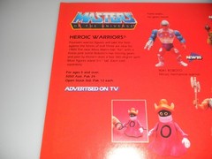 1985 MOTU Heroic & Evil Warrior Figure Display Magazine Trade Ad Poster Promo