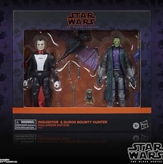 STAR WARS The Black Series Inquisitor & Duros Bounty Hunter, Halloween Ed NEW Z6