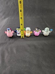 Lot of 5 Ultra Rare Pudgy Penguins Gray, Pink Hawaiian Blue, Pengu Loose 2″ Figs