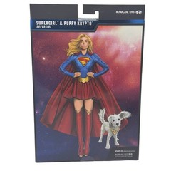 McFarlane Action Figure New Supergirl & Puppy Krypto DC Multiverse Deluxe