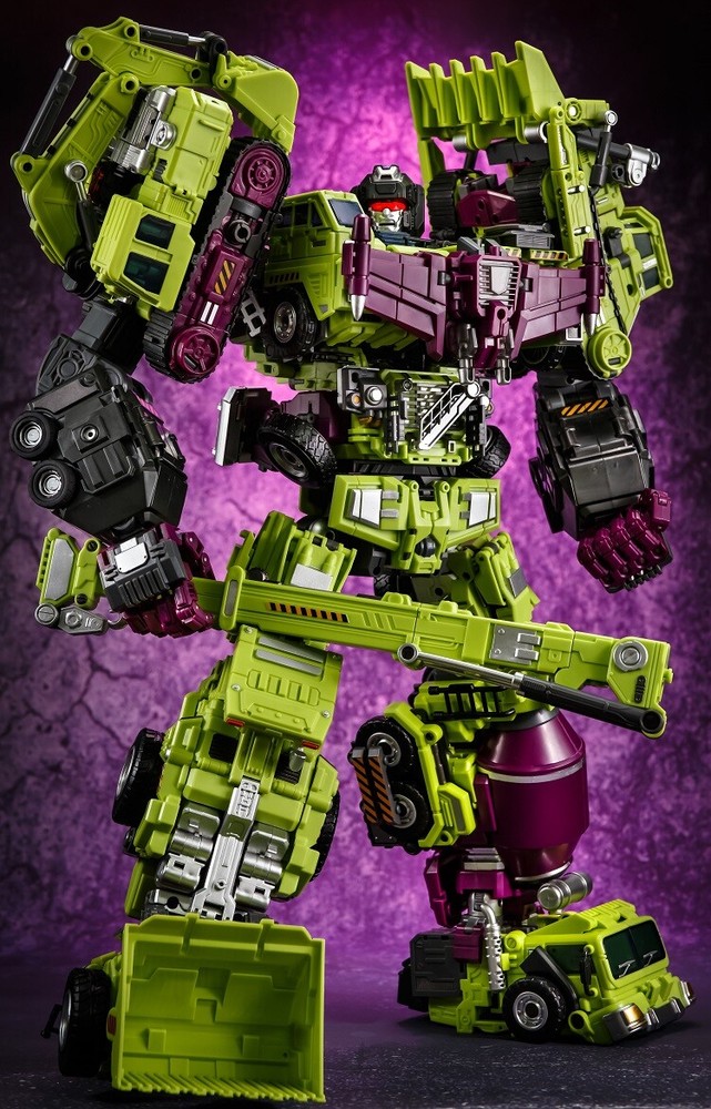 Jinbao Transformation Green Oversized Devastator Gravity Builder With No Box