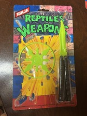 3 Vintage Ninja Turtle Knife and Ninja Star “Rare” “New Sealed 90s Star”
