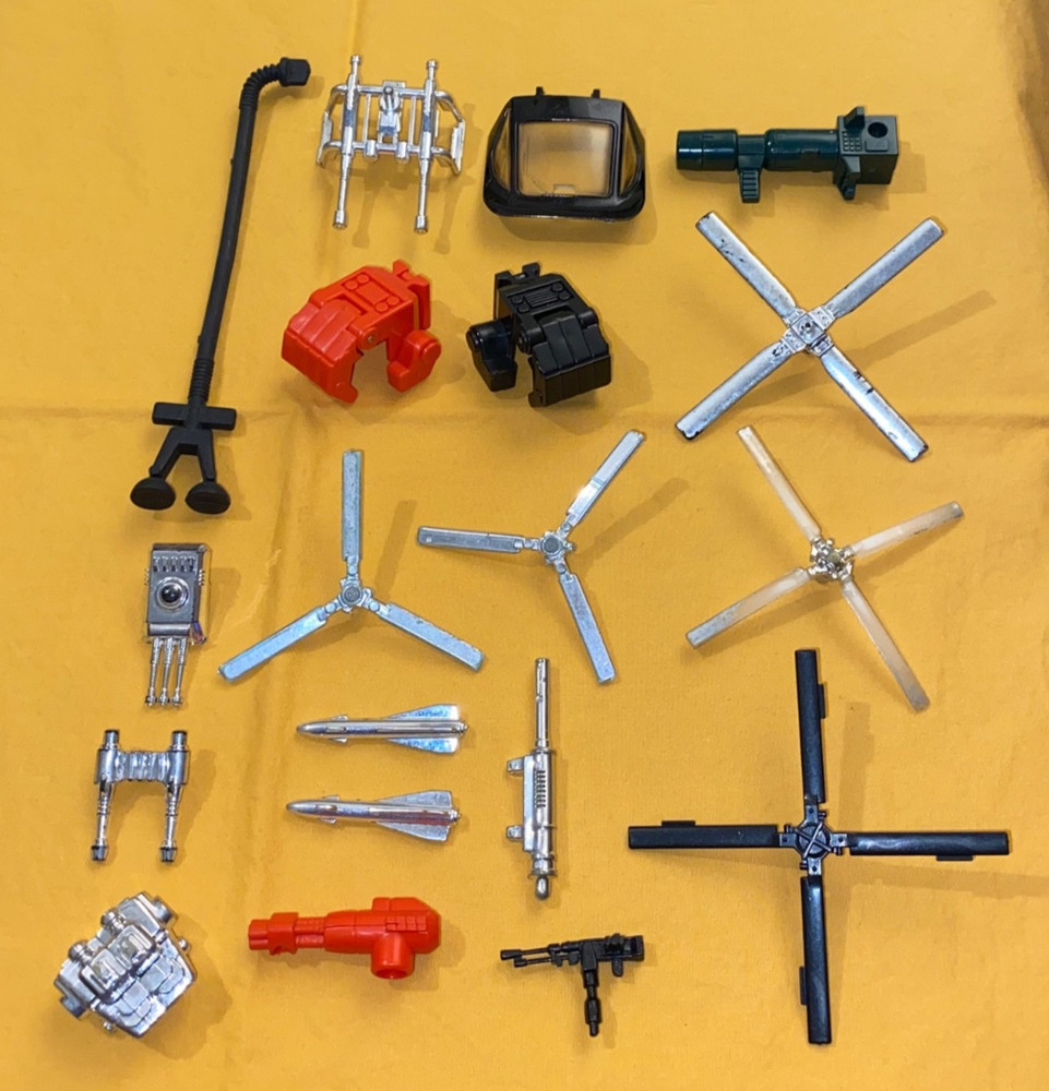 vintage GO BOTS gobots WEAPONS LOT #8 Staks Baron Von Joy Cy-Kill FREE SHIP