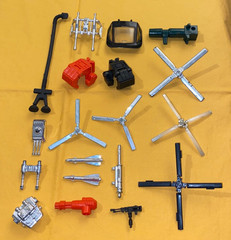 vintage GO BOTS gobots WEAPONS LOT #8 Staks Baron Von Joy Cy-Kill FREE SHIP
