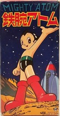 VINTAGE BILLIKEN JAPAN “MIGHTY ATOM” ROBOT TIN TOY ASTRO BOY WIND-UP