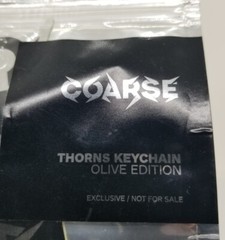 Coarsetoys Coarse Keychain Metal Thorns prototype Olive Ed jaws paws noop