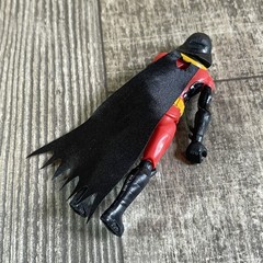 DC Comics Robin Action Figure Red Black Yellow Hooded Cape Articulated