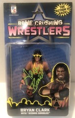 Adam Bomb Bone Crushing Wrestlers figure Signed Autograph WWE