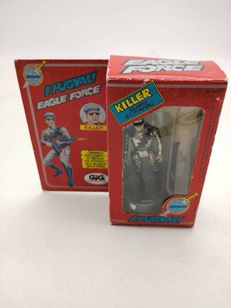 Vintage GIG Italy mego Eagle Force Diecast Figure Complete Killer Shock Trooper