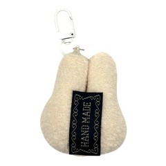 Handmade Plush Miffy Bag Charm, Pendant, Keychain, Small, White – New