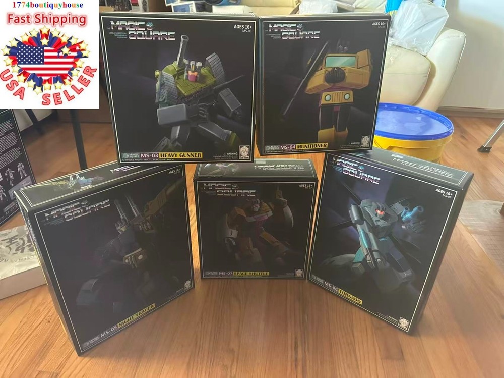 NEW G1 TRANSFORMER Bruticus COMBINATION Magic Square MS 03 04 05 06 07 USA 21″