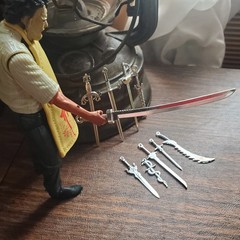 Miniature Swords For Action Figures- METAL ~ 10 Pieces ~ 2-4 Inch Blades