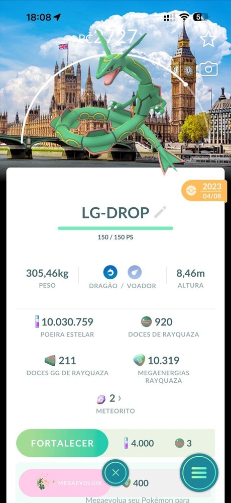 ✨ Pokémon Go✨ Rayquaza Background London