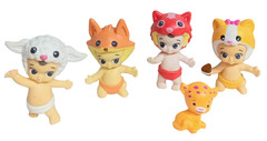 Lot of 8 Twozies Baby Toy Figures Squawky, Tracka, Pastel, Slippa, Sheena, Riley