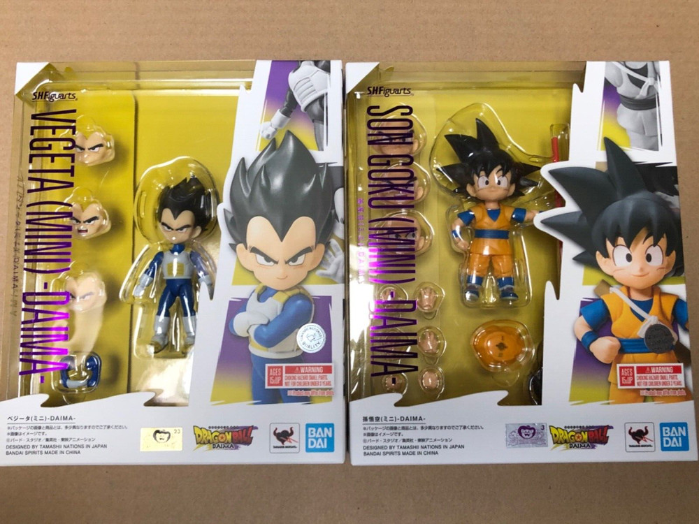 In-Stock Bandai S.H.Figuarts son goku + vegeta Mini Dragon Ball Daima USA