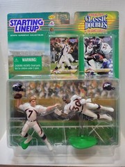 1999-00 STARTING LINEUP KENNER CLASSIC DOUBLES JOHN ELWAY / TERRELL DAVIS DENVER