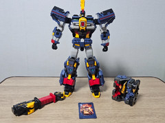 Metal Cardbot W Solidhorn Transforming Robot Toy Action Figure Korea Animation