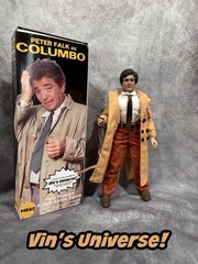 Custom 8″ Mego Peter Falk as LT Frank Columbo Action Figure Boxed
