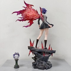 Tokyo Ghoul Touka Kirishima GK 30cm Figure Statue Double Head Carving Model Toy