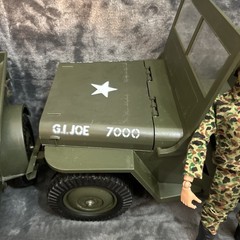 Vintage GI Joe 7000 Five Star Jeep & Trailer HTF First Edition w OG 1964 Figure