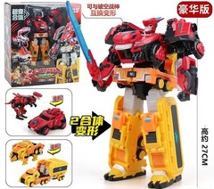 4in1 Quantum Heroes Dinoster Guardians Metatron Dinosaurs Robot Combiner Figure