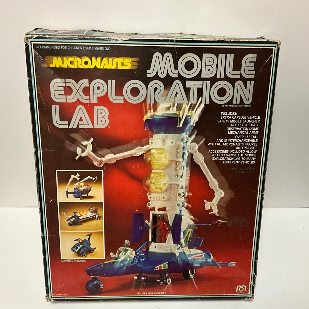 Vintage 1976 Mego Micronauts Mobile Exploration Lab Playset w/ Instructions