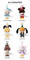 POP MART Dimoo World x Disney Series Blind Box Vinyl Plush Keychain Toys Dolls