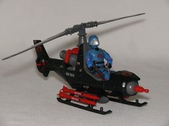 VINTAGE 1983 HASBRO G.I. JOE CHOPPER BATTLE: DRAGONFLY VS COBRA F.A.N.G.