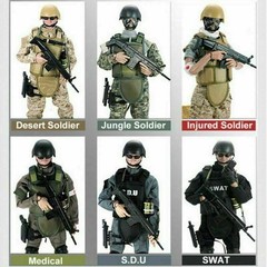 1/6 Soldier Action Figures Model SWAT ACU Uniform Model Military Army Suit Toys