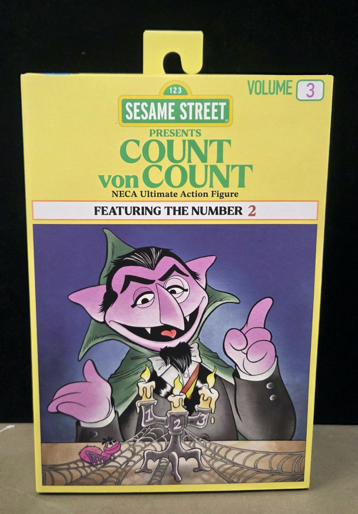 NECA Sesame Street Count Von Count Featuring the Number 2