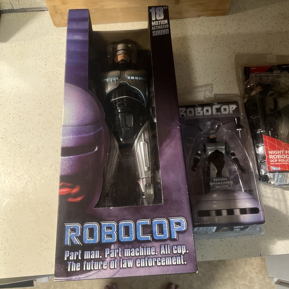 neca 1/4 scale robocop 18 inch Great Condition Plus 2 Additional Action Figures