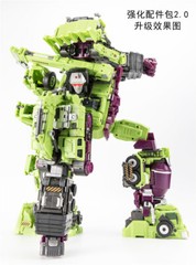 Upgrade Kit 2.0 FOR Oversized Devastator Gravity Builder Accessories Green Nobox