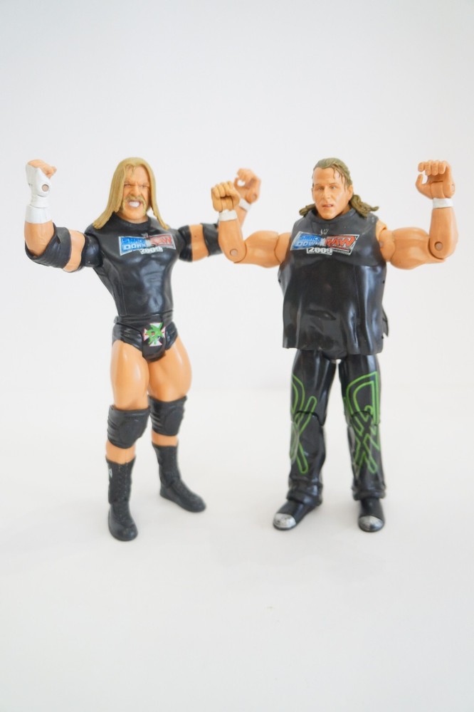 WWE Triple H & Shawn Michaels Jakks Smackdown vs RAW 2009 Wrestling Figures