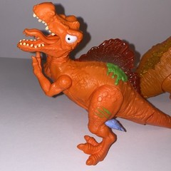 Zuru Smashers Mega Dinosaur Orange T-Rex Spinosaurus. Figures only. Lot of 2.