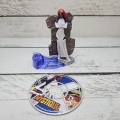 Burger King Marvel X-Men Evolution Mystique Meal Toy 2001 PVC Figure CD Read