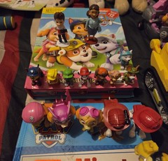 Huge Lot of Paw Patrol Figures, stuffed animals, books, mini paws, (see pics)