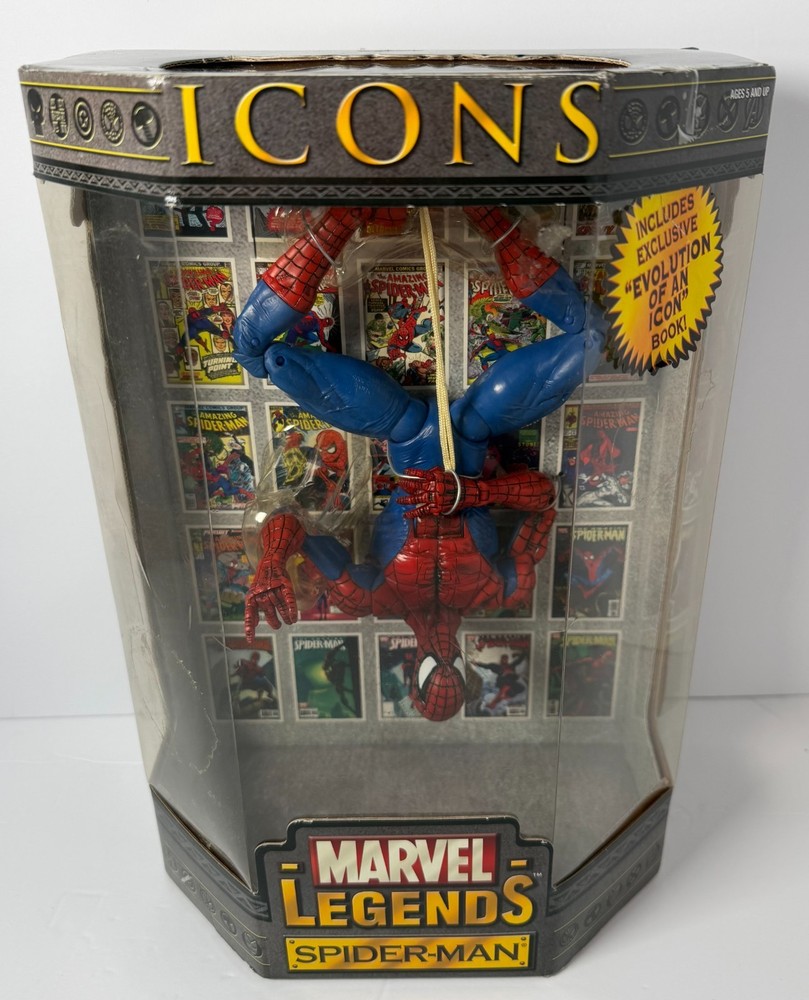 Upside Down Spider-Man Figure 12″ Icons Marvel Legends Toy Biz 2006, NIB